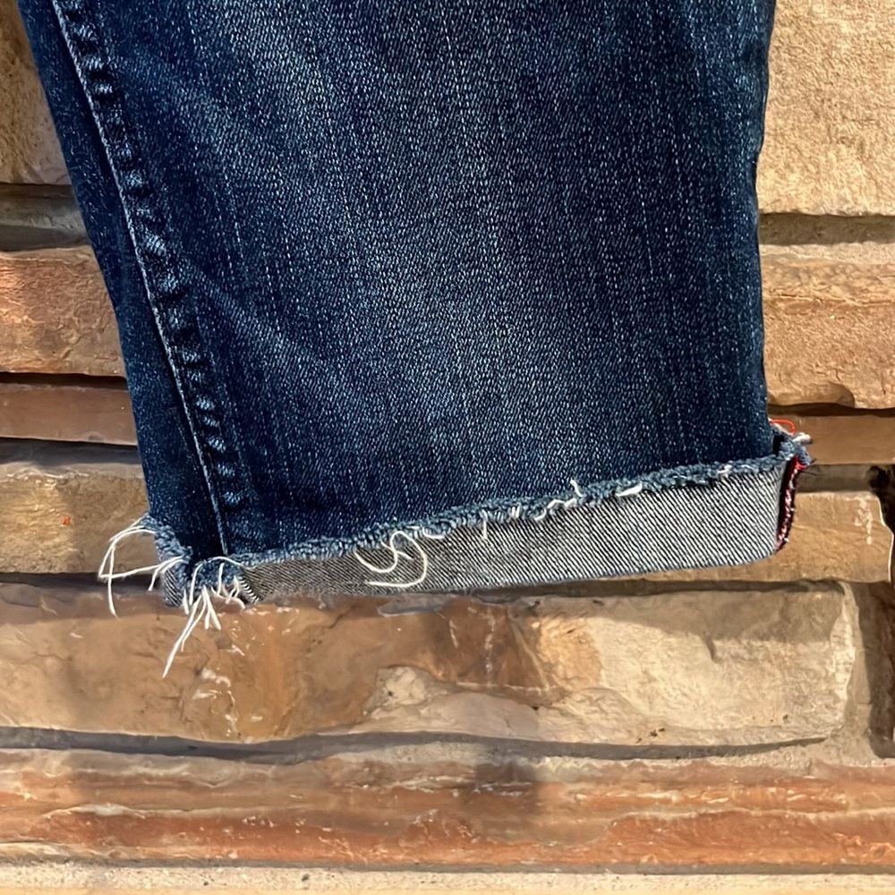 Miss Me Megan Low Rise Dark Wash Burmuda Jean Shorts - Picture 4 of 8